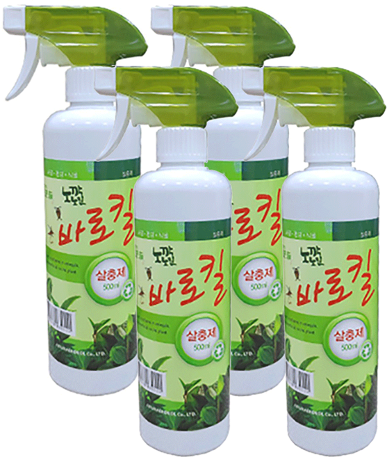 바로킬 식물 화초 진딧물 벌레 퇴치, 4개, 500ml