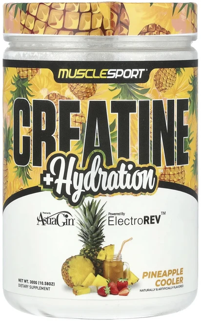 효과가 좋은 MuscleSport 크레아틴 + 수분 보충 파인애플 쿨러 300g(10.58oz) 최저가격, MuscleSport크레아틴수분보충파인애플쿨러300g1, 300g, 1개 - 쿠팡