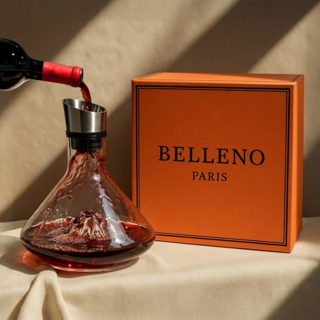 벨레노 폭포수 와인디켄터 크리스탈 융프라우, 1개, 1.5L