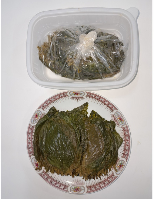청양 된장 깻잎 장아찌(달지않고 깔끔한 맛), 2개, 500g