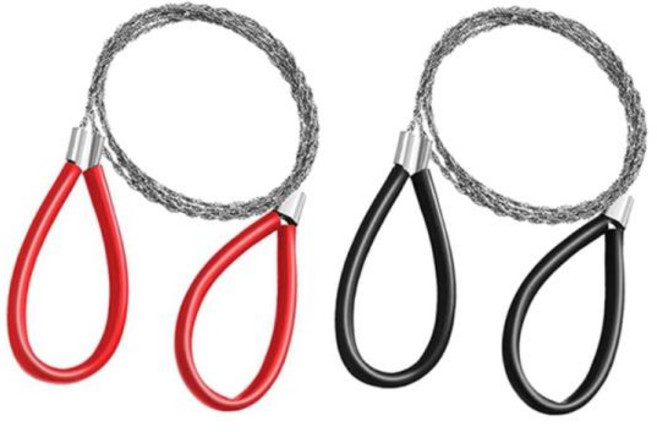 미니 소형 4x PVC 파이프 케이블 톱 비상 생존 와이어 절단 도구 스트링 로프, 1개