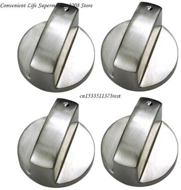 가스 스토브 조리기 제어 노브 어댑터 오븐 로터리 스위치 버너 교체 범용 4 개, [01] 8mm, 01 8mm