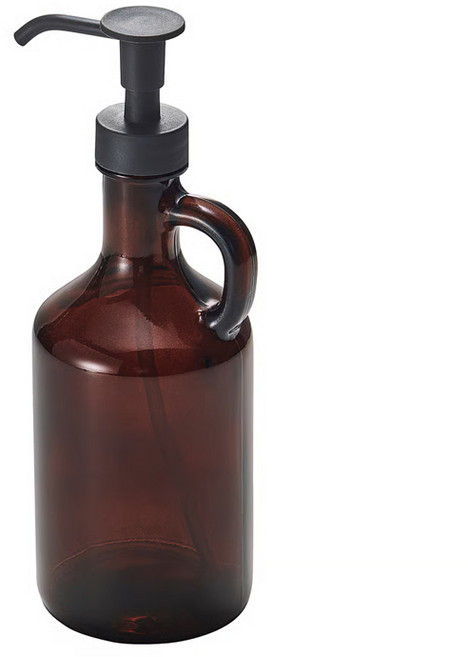 이케아 VALVARDAD 벨보르다드 유리 물비누통 욕실디스펜서 세제통 펌프통 공병, 1개