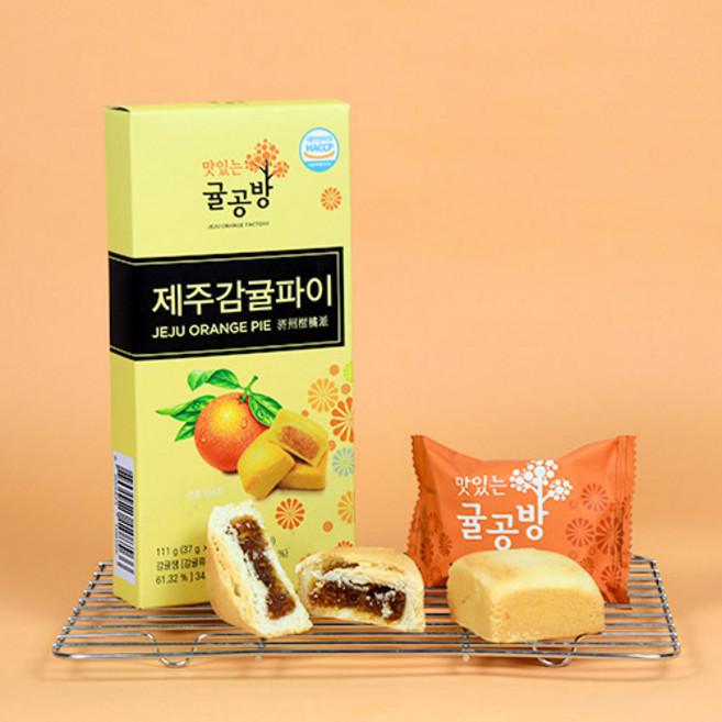 귤공방제주감귤파이 미니파이, 30g, 3개