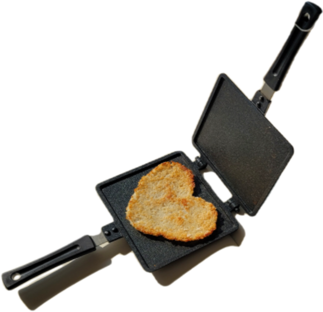 국산 가마솥 양면 누룽지 후라이팬 가정용 업소용, 사각형 후라이팬 (가로 20cm x 세로 37cm), 1개