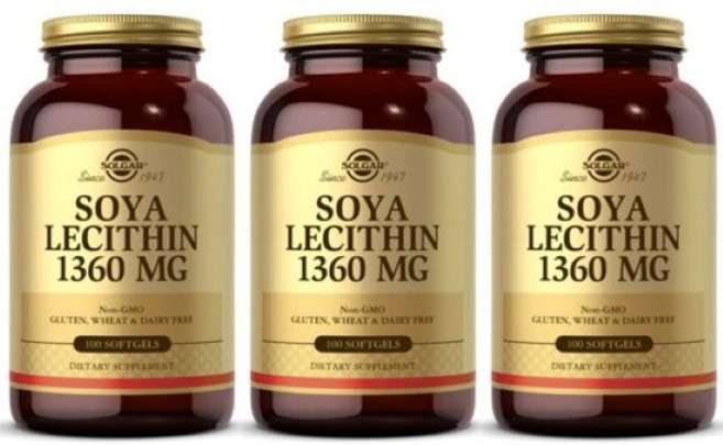 [정품 미국 배송] 솔가 레시틴 1360mg 100정-3개 (소프트젤) Solgar Lecithin, 300정, 1세트