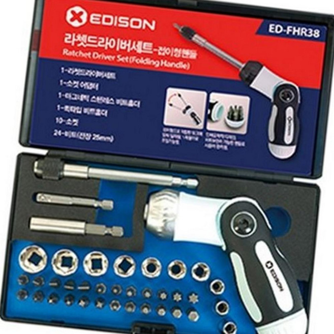 (올핀) 세신 라쳇 드라이버세트 SB-FHR38 - 세트 (1개입), 1개