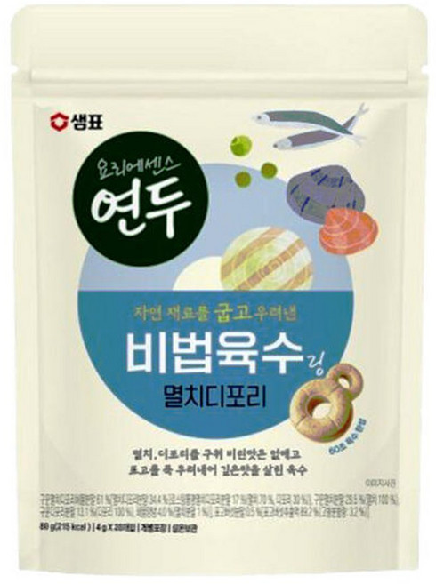 샘표 연두 비법육수링 멸치디포리 80g(20개입), 80g, 1개