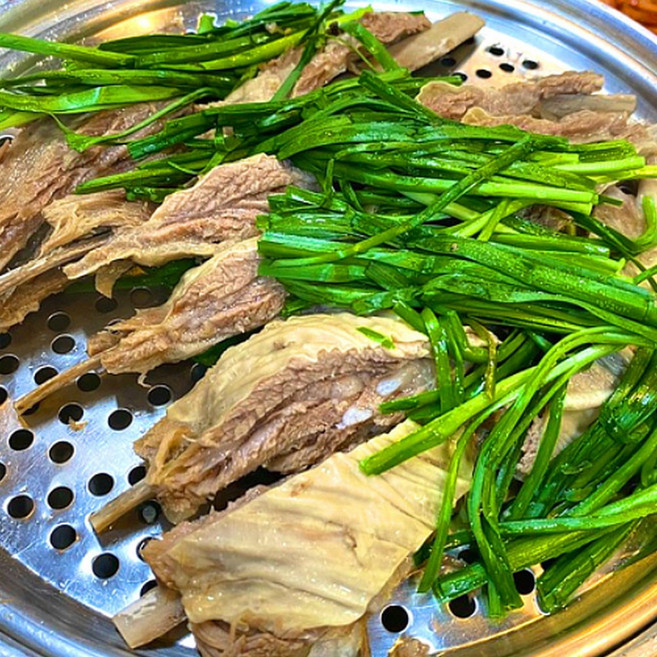 (배터짐) 캠핑가자! 숙성 양숄더랙 양배갈비 양깍두기 세트 (일요일&당일발송), 1개, 냉동 양배갈비 1Kg+2가지소스