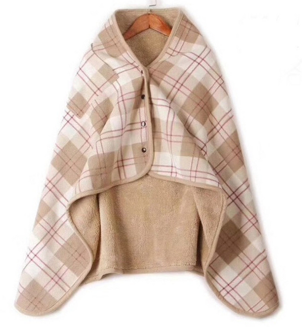 똑딱이 극세사 망토 담요