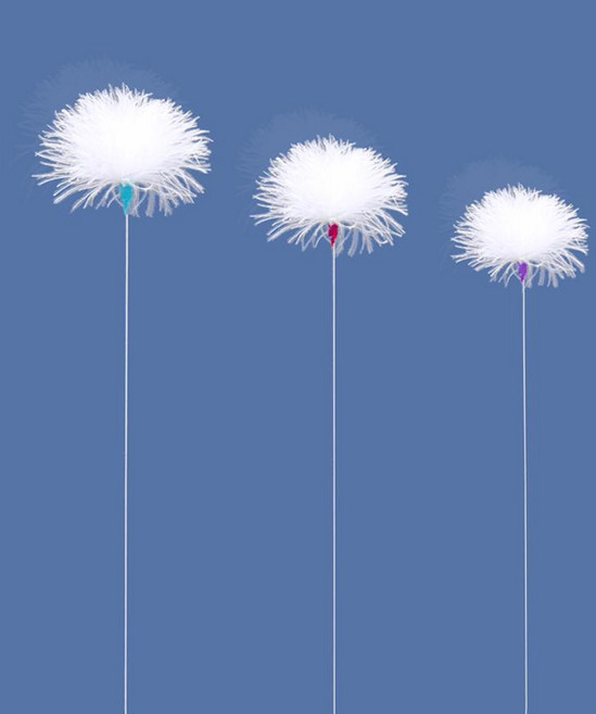 솜털 전문 귀이개 크고 귀 귀파는도구 세트 클리너 베트남 거위 케이스 청소, 4. 실버 니들 화이트 구스 퍼 M 5개, 1, 5