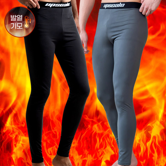 맨스핏 남성 발열 기모 레깅스 타이즈 내복 바지