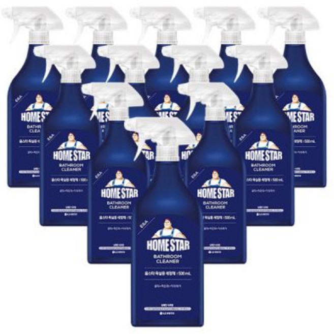 홈스타 욕실용 세정제 500ml x 12개 물때 찌든때 화장실 욕실 청소 세제