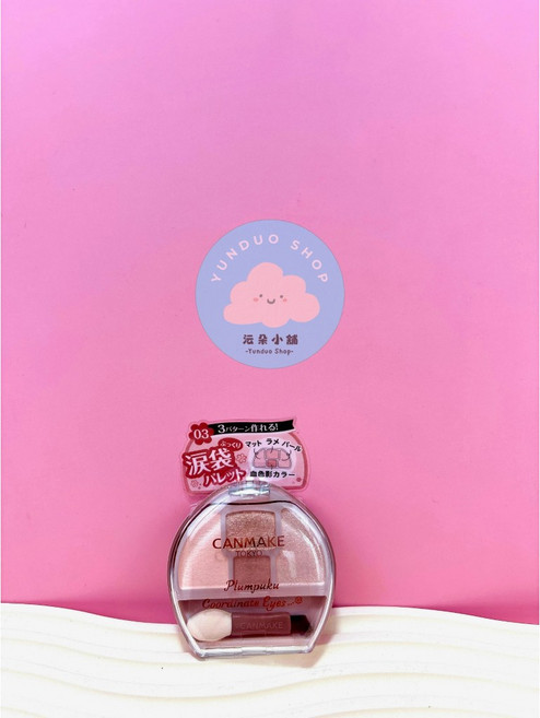 CANMAKE Plumpuku Coordinate Eyes 臥蠶眼影盤 03奶茶色 臥蠶打亮, 1個, 現貨-臥蠶眼影 #03奶茶色