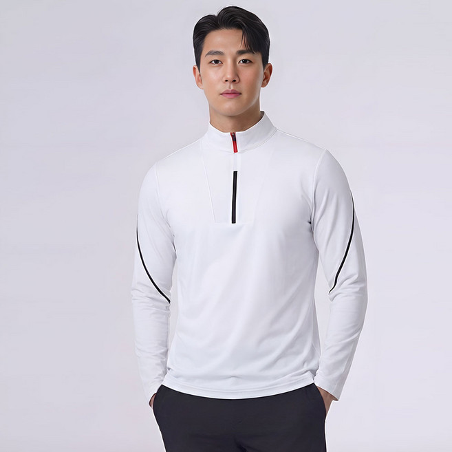 에포크 헤리티지 에센셜 투어 스판 긴팔 남성 골프 티셔츠 EHTS05