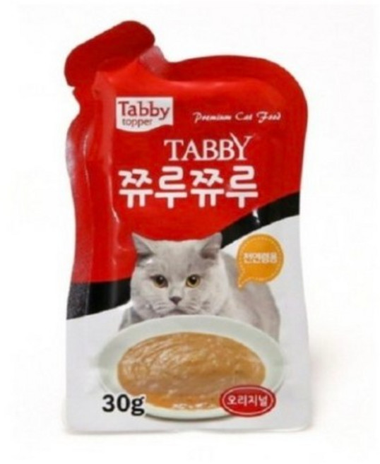 테비토퍼 쮸루쮸루 고양이 파우치 생선 30 g, 오리지널, 30g, 48개