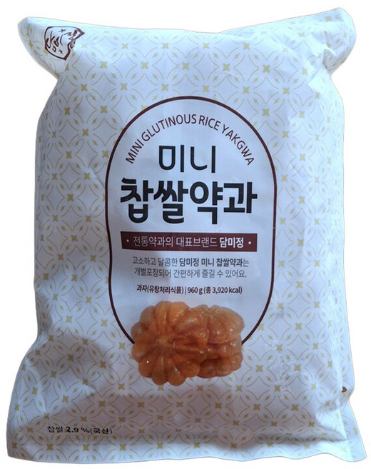 담미정 미니찹쌀약과, 960g, 1개