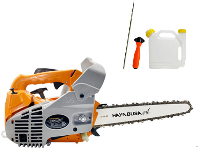 하야부사 10인치 엔진톱 조각 바 H2600 조각용 톱 탑핸들 체인톱 가벼운 한손 기계톱, 1개