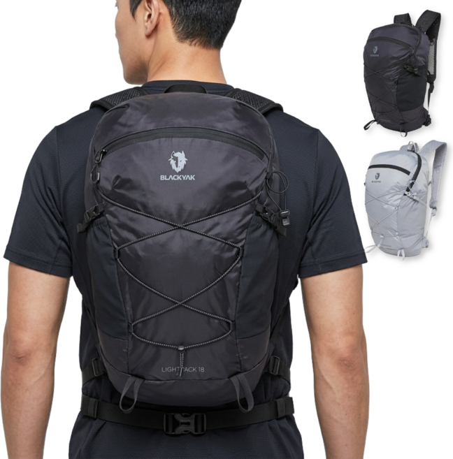 [백화점 정품] 블랙야크 남여공용 18리터 가벼운 등산가방