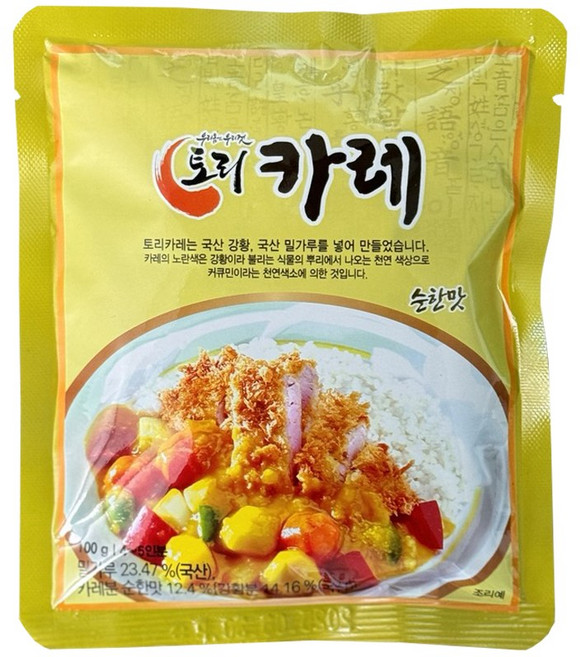 착한 성분 믿고 먹는 토리 우리밀 카레가루 순한맛, 100g, 1개