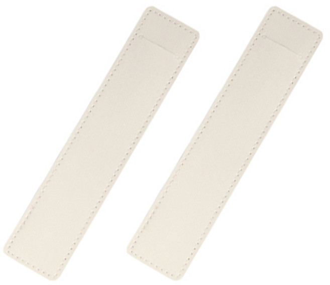 레더 가죽 볼펜 케이스 파우치 18컬러 필통 샤프 보관 포장, 2개, 베이지