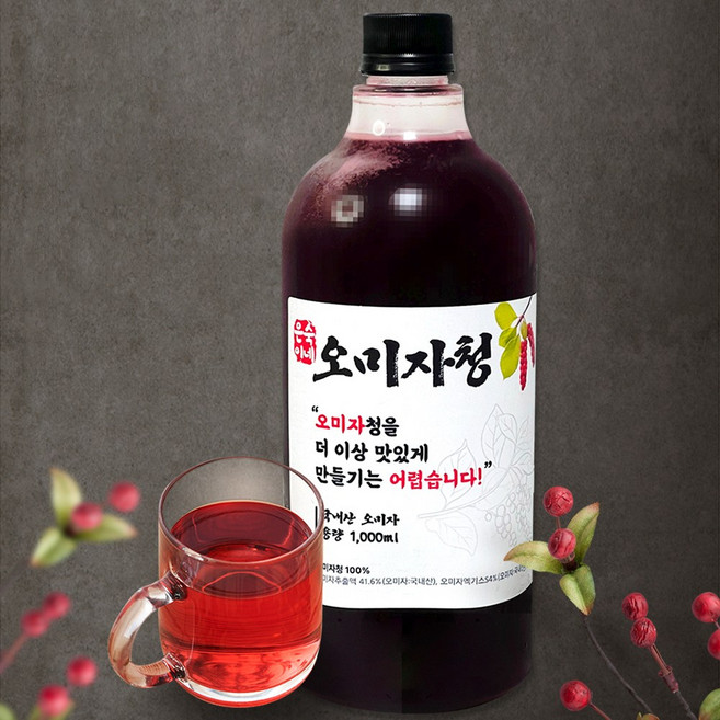 오미자 청 오미자원액, 1L, 1개입, 1개