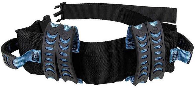 환자 서 연습을 위한 손잡이가 있는 간호 안전 이동 보행 벨트, 33.5x4.7인치, 파란색, 나일론 및 폴리프로필렌