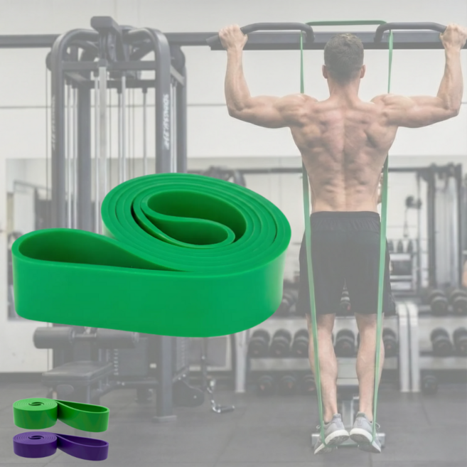 임셀 체중 30퍼 보조 턱걸이 풀업 밴드, 1개, 그린