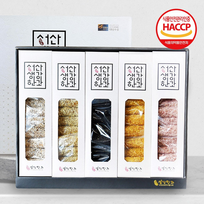 친환경팔도 [명인인증] 서산 생강 한과선물세트 정다운1호, 1개