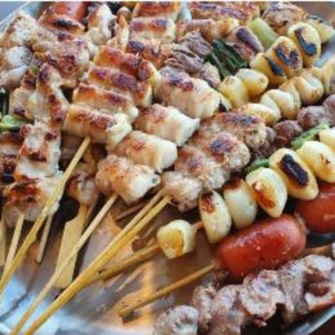 찐노마진몰 캠핑 요리 꼬치구이 모듬 세트 키트 파 닭꼬치 삼겹살 염통, 1개, 800g