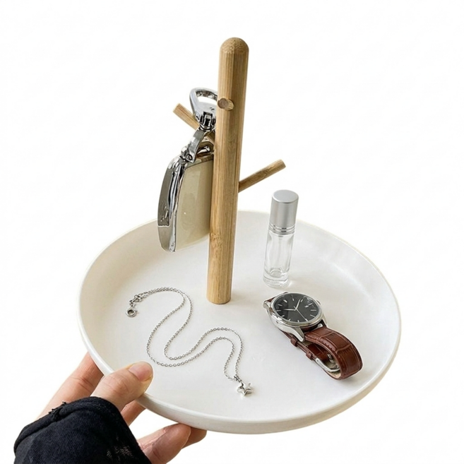 피카스페이스 현관 인테리어 소품 열쇠 수납함 차키보관, 화이트