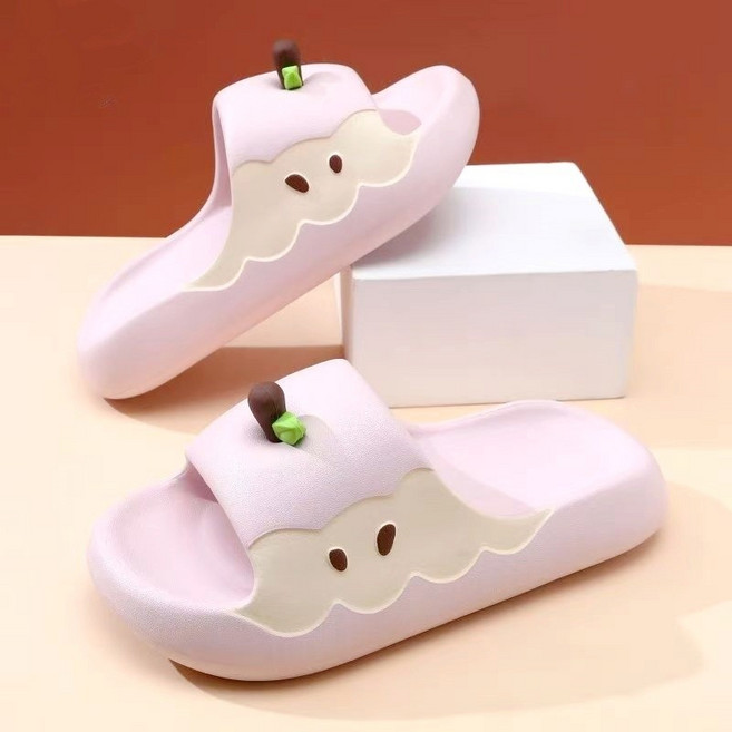 紅蘋果拖鞋 室外拖鞋女 EVA材質 造型拖鞋 踩屎感可愛居家拖鞋