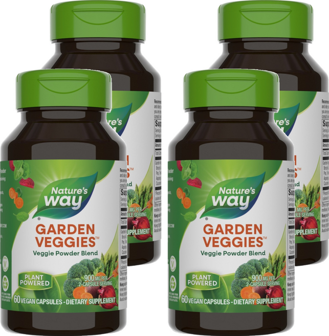 네이쳐스웨이 가든 베지 12 베지 블렌드 베지테리안 캡슐, 4개, 60정