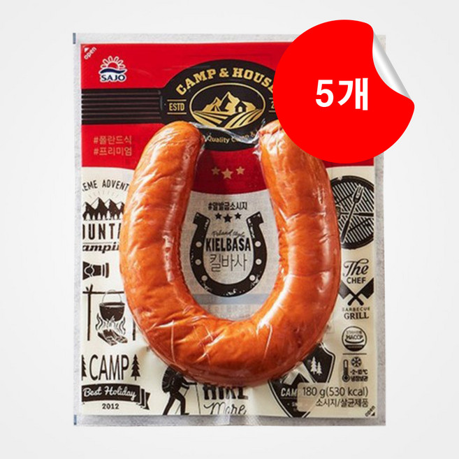 사조대림 [대림냉장] 킬바사 소시지 180g, 5개