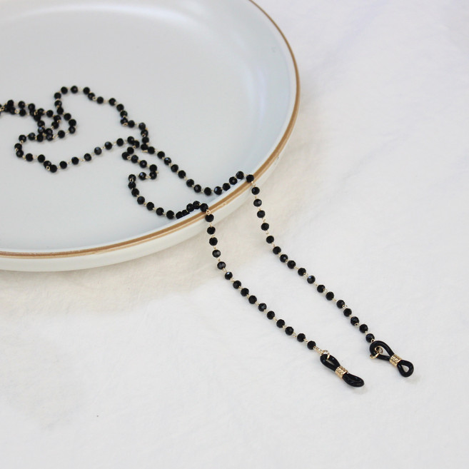 eyelove 핸드메이드 롱 체인 콩콩 비즈 원석 패션 안경줄 마스크줄 겸용