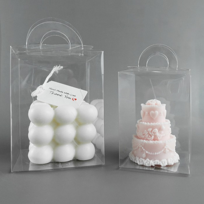 캔들나라 손잡이형 투명 포장박스 10사이즈, 10개입