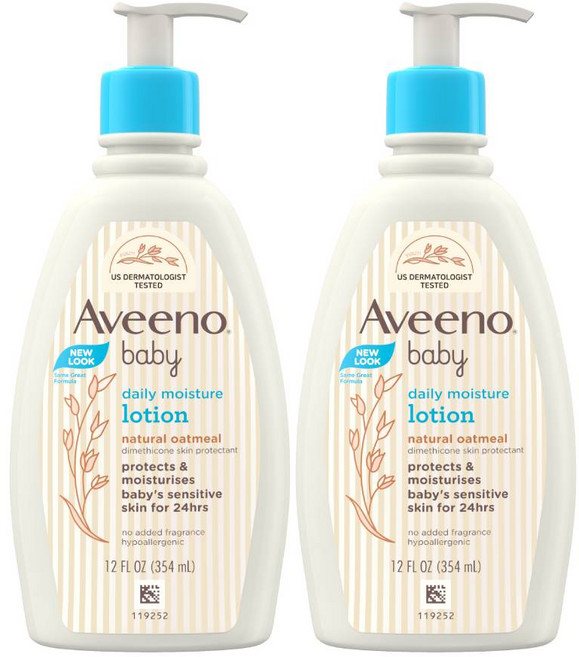 아비노베이비 데일리 모이스춰 로션, 354ml, 2개