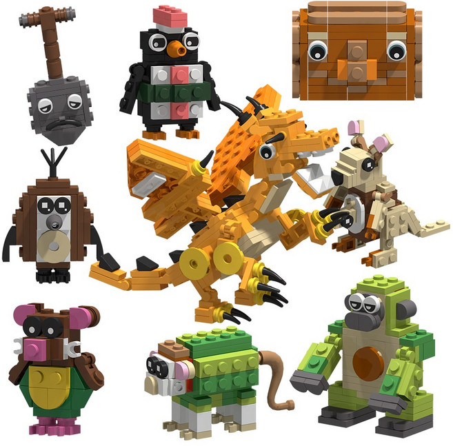 이탈리안 브레인롯 Italian brainrot 9종 블록 B0904, NO.880, 1개