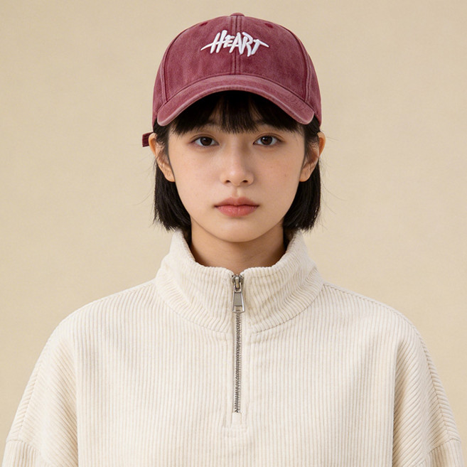 Karsaer 자수 면 100% 볼캡 UV 차단 조절가능 남여공용 베이스볼 캡 G0066