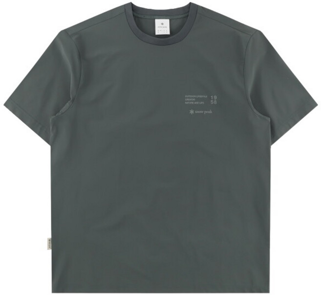 [스노우피크] 남성 37.5 레터링 반팔 티셔츠 S26MMTTS38 RK