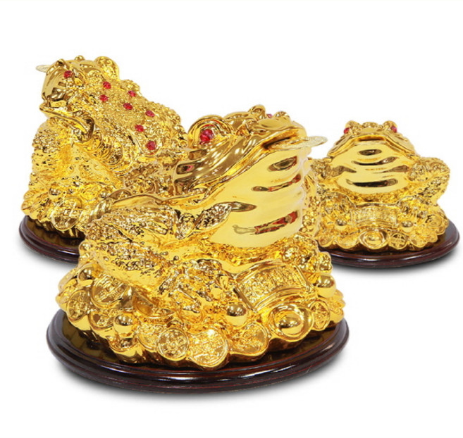 집들이 개업선물 원형삼족황금두꺼비 미니 행운과 복