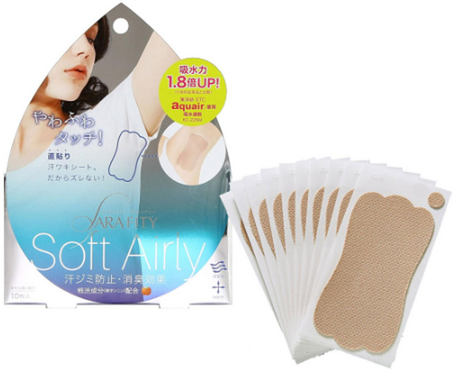 코지트 일본 겨땀패드 겨드랑이 땀흡수 패치 일반 10매입, 1개