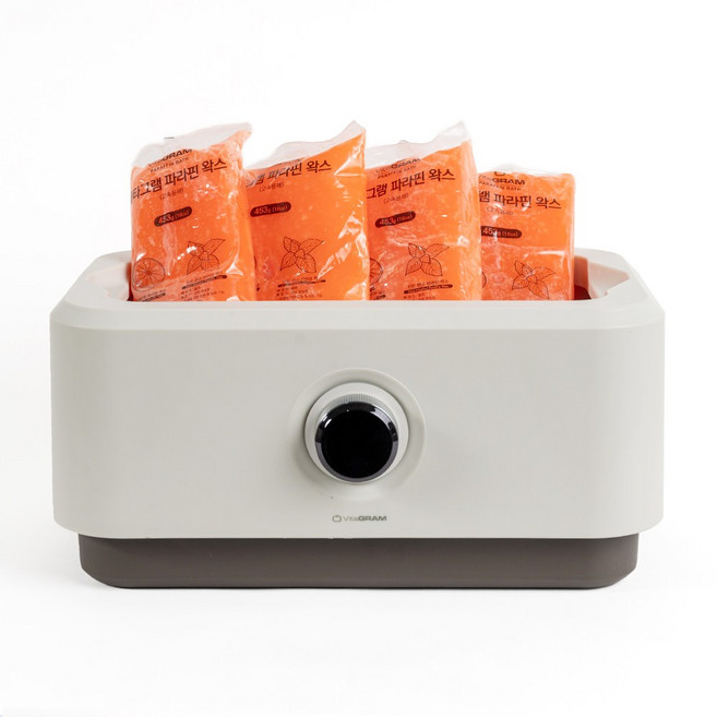 파라핀 용해기 베스 치료기 X 손 손목 발 촛농 테라피 가정용 대용량 파라핀기계+왁스포함, 1세트