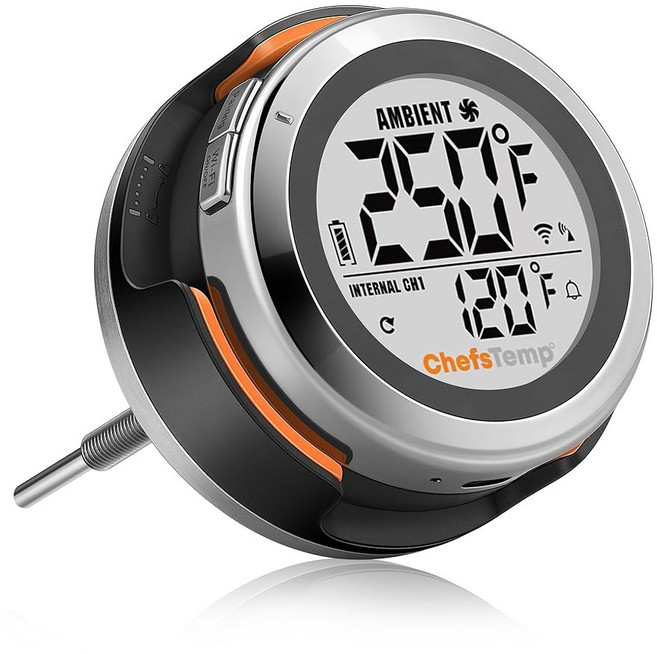 프로템 S1 스마트 그릴 게이지 온도계 허브 WF 블루투스 웨버 카마도 조이 스모커 오프셋 교체 액세서리 (범용 버전 3.5인치 길이 0.3인치 직경 빅 그린 에그용 아님), Universal Version, 1