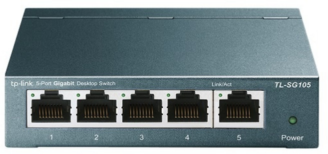 티피링크 5포트 데스크탑 스위칭허브, TL-SG105, 1개
