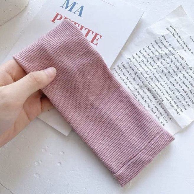 미즈코스 1/2구성 무지 와이드 헤어 밴드 니트 머리띠 헤어링 겨울 반다나