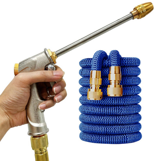 솔리드 고압 세척건 5M 물호스 SET 매직파워 고압 분사기 세차기, 혼합색상
