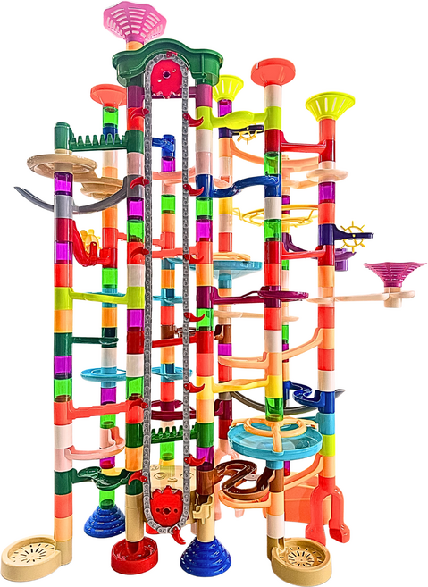 루미오 엘리베이터 마블런 구슬굴리기 블럭 혼합색상 1개, 310pcs