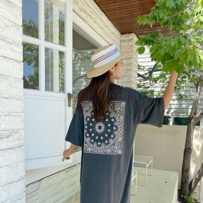 (신상/44~77) 빈티지 반다나 피그먼트원피스 2color nys+86162nu