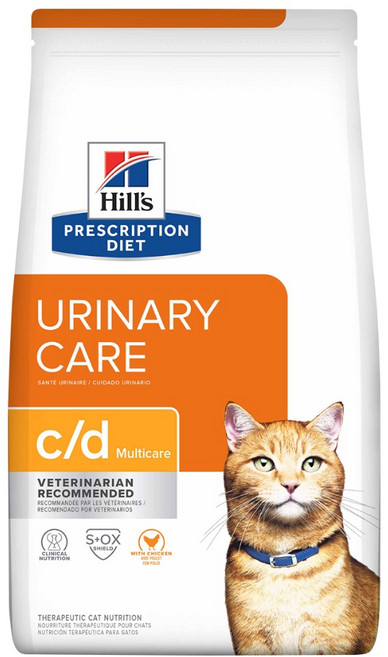 Hill's 處方食品 泌尿道護理 c/d Multicare 治療貓糧, 6kg, 1個